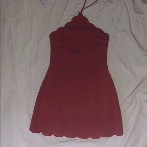 Red cocktail dress